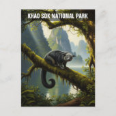 Binturong in het Khao Sok National Park in Thailan Briefkaart (Voorkant)