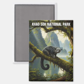 Binturong in het Khao Sok National Park in Thailan Magneet (Voorkant / Achterkant)