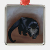 Binturong Metalen Ornament (Voorkant)