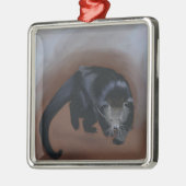 Binturong Metalen Ornament (Links)