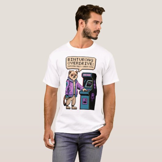 Binturong Overdrive - Popcorn Feet Cheat Code T-shirt (Voorkant volledig)