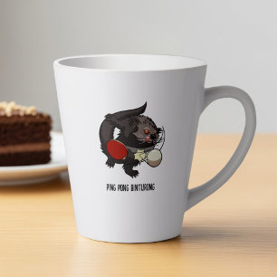 Binturong Tafeltennis Cadeau Ping Pong Kunstwerk Latte Mok