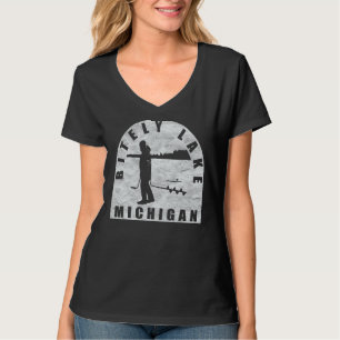 Biny Lake Ice Vist Michigan T-shirt