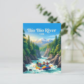 Bío Bío rivier Chilië Briefkaart (Staand voorkant)