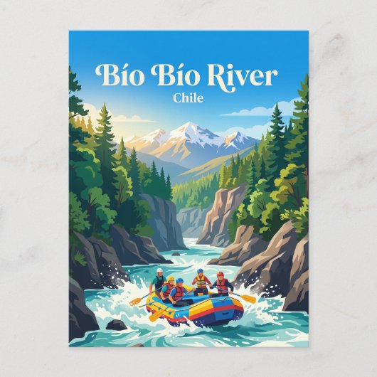 Bío Bío rivier Chilië Briefkaart (Voorkant)