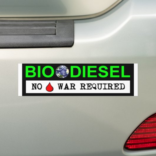 Bio Diesel Bumpersticker (Op auto)