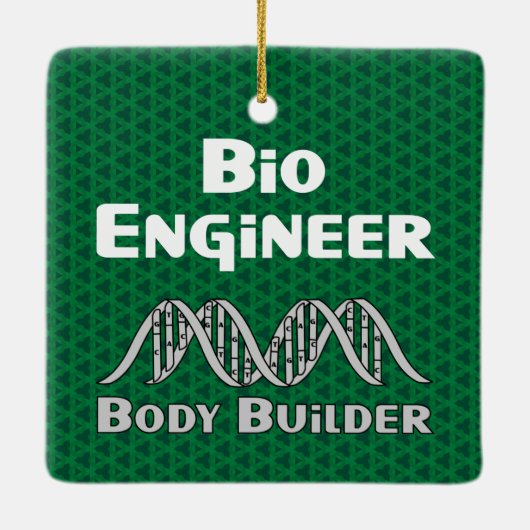 Bio Engineer Body Builder Keramisch Ornament (Achterkant)