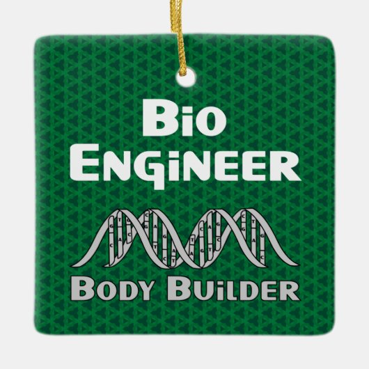 Bio Engineer Body Builder Keramisch Ornament (Voorkant)