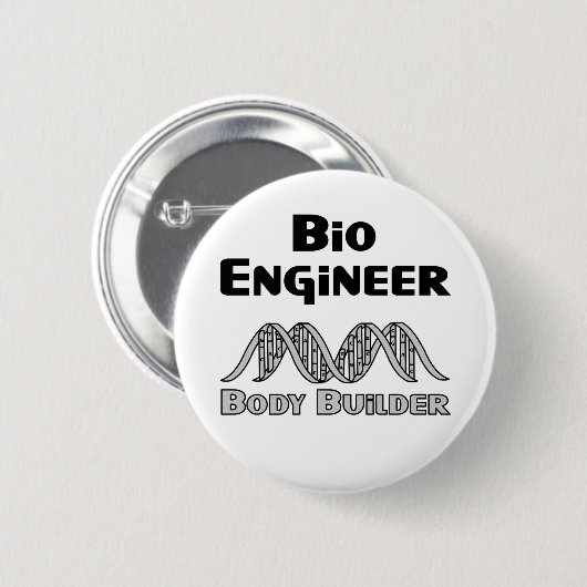 Bio Engineer Body Builder Keramisch Ornament Ronde Button 5,7 Cm (Voorkant /achterkant)