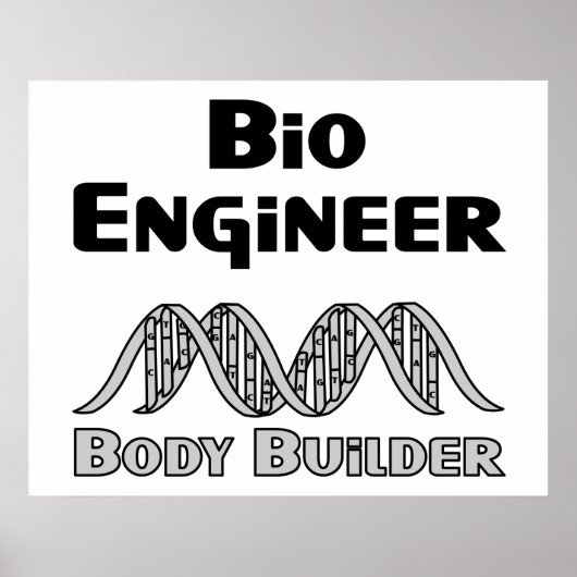 Bio Engineer Body Builder Poster (Voorkant)