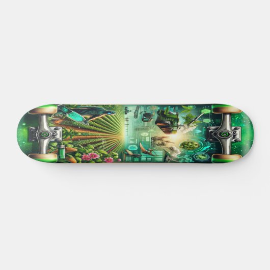 "Bio-engineered Eden Deck" Persoonlijk Skateboard (Horizontaal)