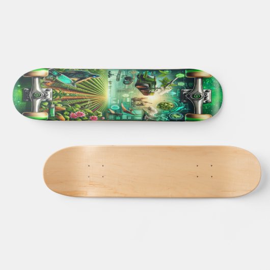 "Bio-engineered Eden Deck" Persoonlijk Skateboard (Horizontaal)