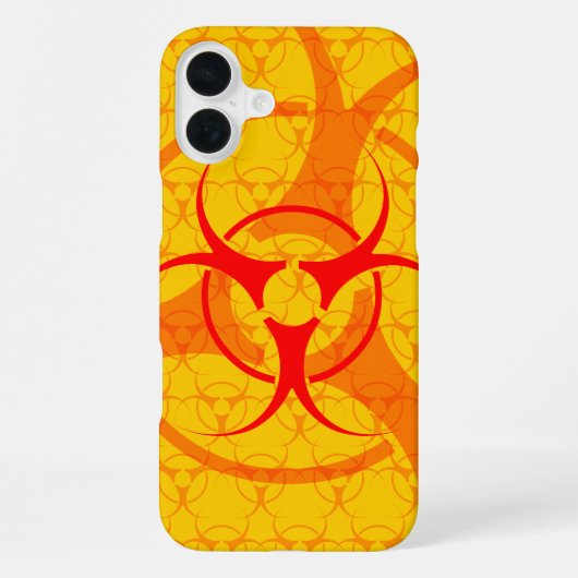 Bio-gevaar iPhone Hoesje Biohazard iPhone Telefoon iPhone 16 Plus Hoesje (Achterkant)