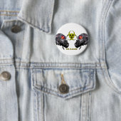 Bio-gevaar Ronde Button 5,7 Cm (In situ)