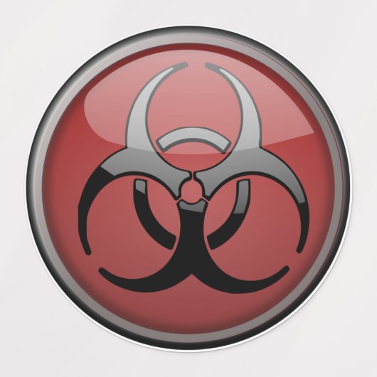 Bio-gevarensymbolen Labels (Design 1)