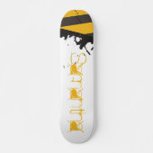 Bio Hazard Attentie Tape Comp Skateboard (Voorkant)