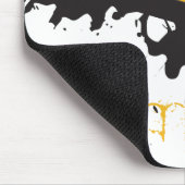 Bio Hazard Attentie Tape Gepersonaliseerde Mousepa Muismat (Hoek)