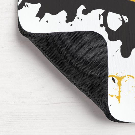 Bio Hazard Attentie Tape Gepersonaliseerde Mousepa Muismat (Hoek)