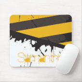 Bio Hazard Attentie Tape Gepersonaliseerde Mousepa Muismat (Met muis)