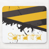 Bio Hazard Attentie Tape Gepersonaliseerde Mousepa Muismat (Voorkant)