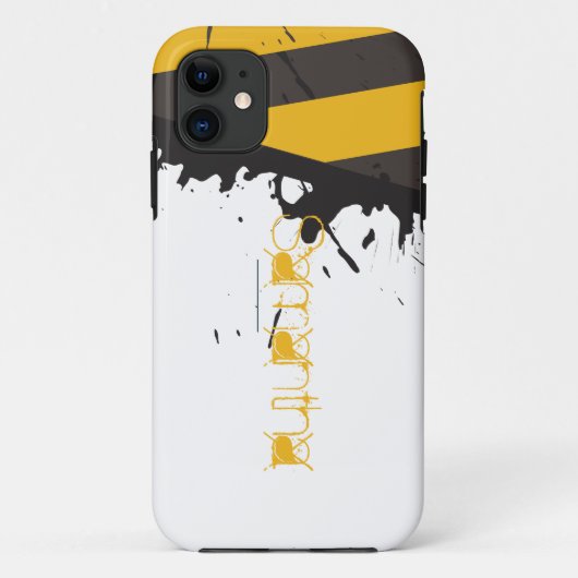 Bio Hazard Attentie Tape Mate ID™ iPhone 5 Hoesje (Achterkant)
