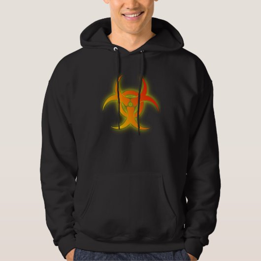 Bio Hazard Funny Hoodie Shirt Humor (Voorkant)