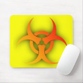 Bio Hazard Funny Mousepad Humor Muismat (Met muis)
