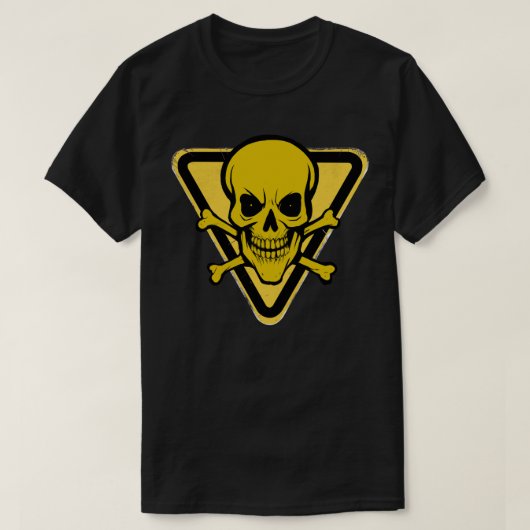 Bio Hazard Grinning Skull T-shirt V2 (Design voorkant)