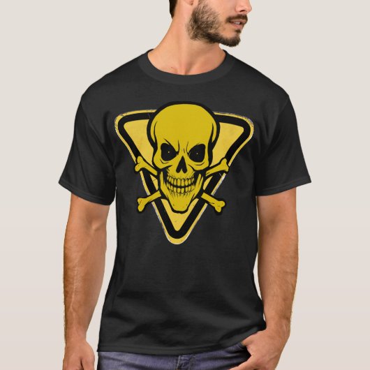 Bio Hazard Grinning Skull T-shirt V2 (Voorkant)