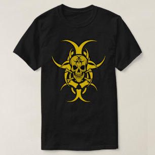 Bio Hazard Grinning Skull T-shirt v3