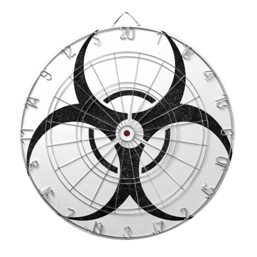 Bio-hazard logo dartbord (Voorkant)
