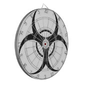 Bio-hazard logo dartbord (Voorkant Links)