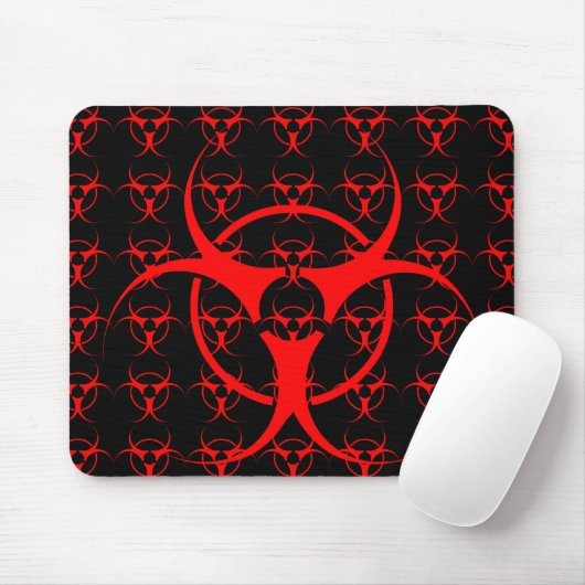 Bio-hazard Mousepad Biohazard Warning Muismat (Met muis)