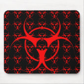 Bio-hazard Mousepad Biohazard Warning Muismat (Voorkant)