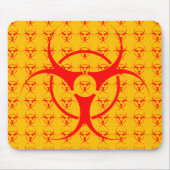 Bio-hazard Mousepad Biohazard Warning Muismat (Voorkant)