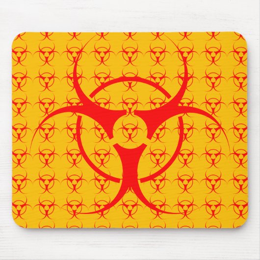 Bio-hazard Mousepad Biohazard Warning Muismat (Voorkant)