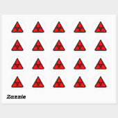 Bio Hazard of Biohazard Tekensymbool Waarschuwing  Ronde Sticker (Vel)