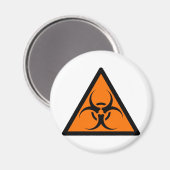 Bio Hazard of Biohazard Tekensymbool Waarschuwings Magneet (Voorkant / Achterkant)