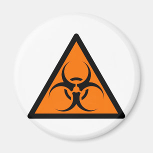 Bio Hazard of Biohazard Tekensymbool Waarschuwings Magneet