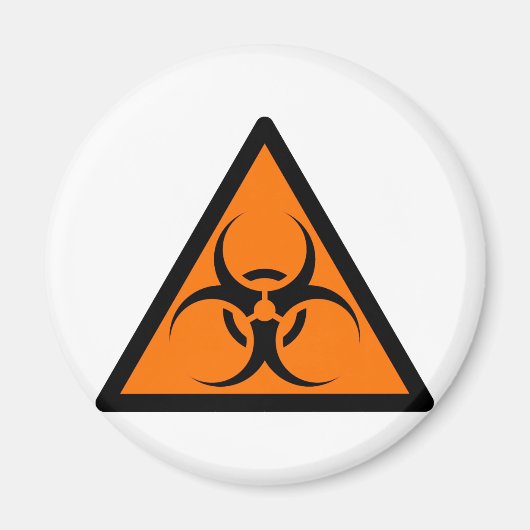 Bio Hazard of Biohazard Tekensymbool Waarschuwings Magneet (Voorkant)