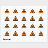 Bio Hazard of Biohazard Tekensymbool Waarschuwings Ronde Sticker (Vel)