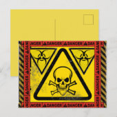 Bio Hazard Post Kaart (Voorkant / Achterkant)