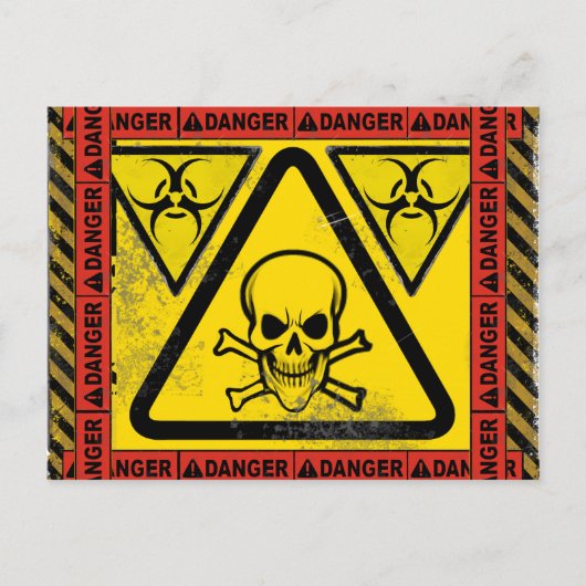 Bio Hazard Post Kaart (Voorkant)