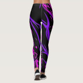 Bio-Hazard Streep Leggings - Edgy Dames Patroon (Achterkant)