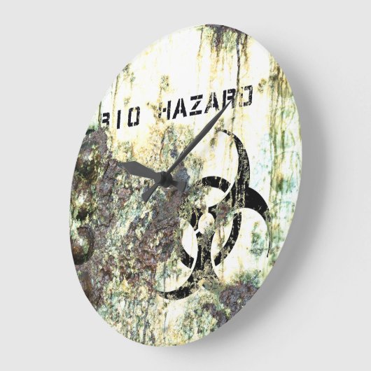 Bio Hazard Wall Clock Grote Klok (Hoek)