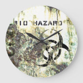 Bio Hazard Wall Clock Grote Klok (Voorkant)