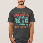 Bio-informatica advies geven voor koffie t-shirt (Voorkant)