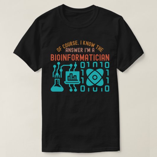Bio-informatica Citaten55, Bio-informatica Student T-shirt (Design voorkant)