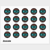 Bio-informatica citaten, Bio-informatica uitsprake Ronde Sticker (Vel)