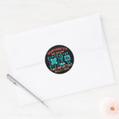 Bio-informatica citaten, Bio-informatica uitsprake Ronde Sticker (Envelop)